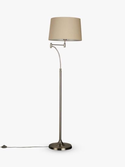 Swing Arm Floor Lamp, Nickel