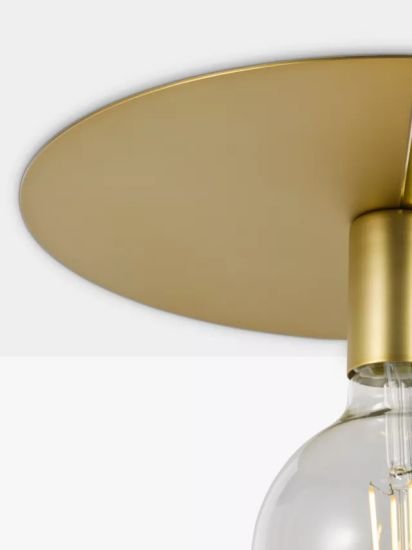 Flush Pendant Ceiling Light, Gold