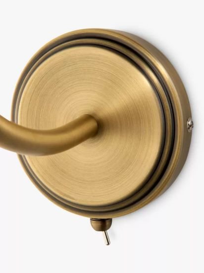 Trumpet Wall Light, Antique Brass