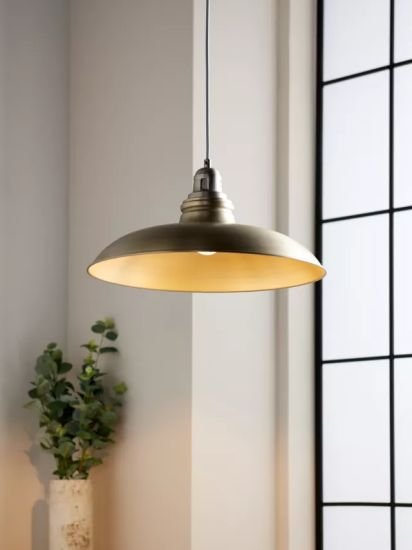 Ceiling Light, Antique Brass